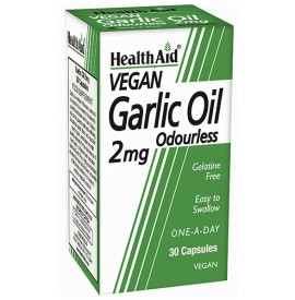 Health Aid Garlic Oil 2mg, Φυσικό Αντιβιοτικό, 30 κάψουλες