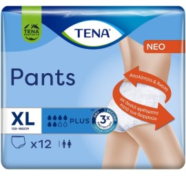 TΕΝΑ Εσώρουχα Ακράτειας Pants - plus extra large, περιφέρεια 120-160cm, 12 τεμάχια