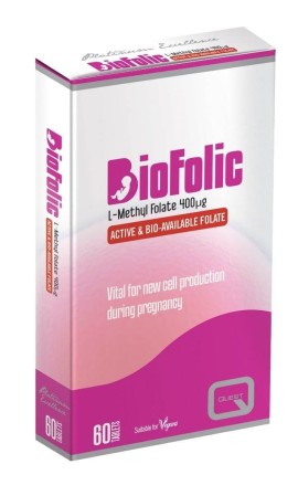 Quest BioFolic L-Methyl Folate 400 mcg 60 tabs