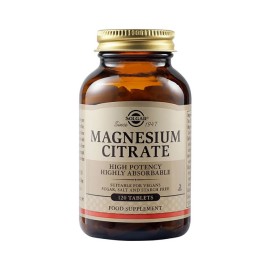 Solgar Magnesium Citrate 200mg 120 ταμπλέτες