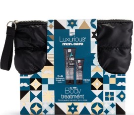 Intermed Promo Luxurious Mens Care 2 in 1 Shampoo & Shower Gel, 250ml, Intimo, 75ml & Free Toiletry Bag, 1pc, 1set