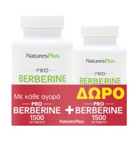 Natures Plus Promo Pro Berberine 1500mg, 60 & 30 Tablets