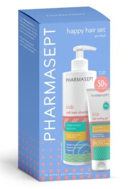 Pharmasept Promo Kids Soft Hair Shampoo Απαλό Παιδικό Σαμπουάν 400ml & Hair Styling Gel 100ml [-50% Στο 2ο Προϊόν]