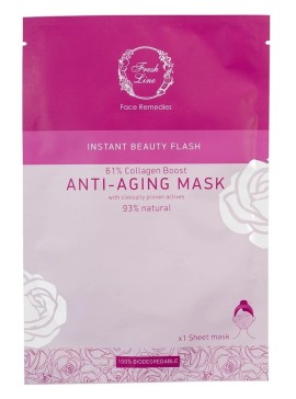 FRESH LINE Instant Beauty Flash Anti- Aging Mask, Μάσκα για Αντιγήρανση Προσώπου - 1 τεμάχιο