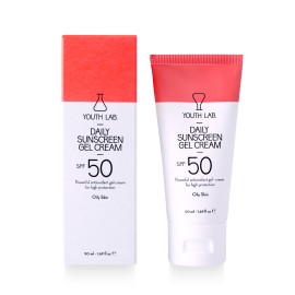 Youth Lab Daily Sunscreen Gel Cream SPF50 Αντηλιακό Kρεμοτζέλ Προσώπου με Χρώμα Λιπαρό Δέρμα 50ml