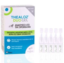 Laboratoires Thea Thealoz Duo Gel Οφθαλμικές Σταγόνες σε Gel για Προστασία & Ενυδάτωση, 30x0.4ml