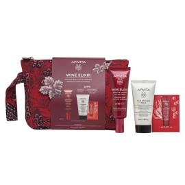 Apivita Promo Wine Elixir Wrinkle & Firmness Lift Day Cream 40ml & Δώρο Cleansing Milk 3 in 1 50ml & Bee Sun Safe Κρέμα Κατά των Πανάδων 2ml