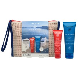 Apivita Bee Sun Safe Anti-Spot & Anti-Age Defence Tinted Face Cream SPF50 50 ml + After Sun Face & Body Gel-Cream 100ml