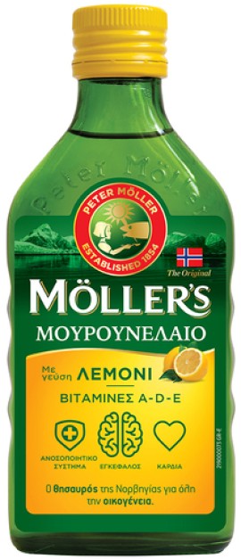 Mollers Μουρουνέλαιο με γεύση λεμόνι 250ml
