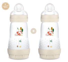 MAM Easy Start Anti-Colic Μπιμπερό Λευκό 2+μηνών 260ml 1+1