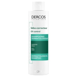 Vichy Dercos Oil Control Shampoo Antisebum Complex Oily Hair Σαμπουάν για Λιπαρά Μαλλιά 200ml