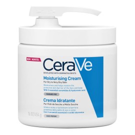 CeraVe Moisturising Cream Pump Ενυδατική Κρέμα για Ξηρό-Πολύ Ξηρό Δέρμα με Αντλία 454gr