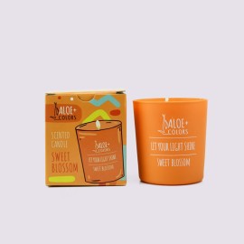 Aloe+ Colors Scented Soy Candle Sweet Blossom Αρωματικό Κερί Σόγιας σε Βάζο με Άρωμα Sweet Βανίλια/Πορτοκάλι 1τμχ