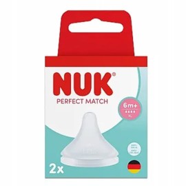 Nuk Perfect Match Θηλή Σιλικόνης Μέγεθος XL 6m+, 2τεμ