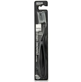 Intermed Toothbrush, Οδοντόβουρτσα Medium Μαύρο Χρώμα, 1 τεμάχιο