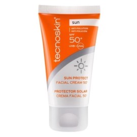 Τecnoskin Sun Protect Facial Cream SPF50+ Αντηλιακή Κρέμα Προσώπου Anti Pollution, 50ml