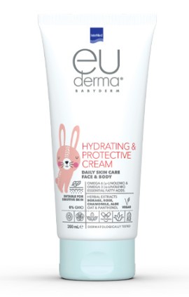 Intermed Euderma Babyderm Hydrating & Protective Cream Ενυδατική & Προστατευτική Κρέμα Για Πρόσωπο & Σώμα 200ml