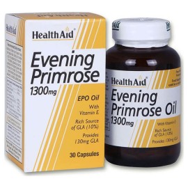 Health Aid Evening Primrose Oil 1300mg Συμπλήρωμα Διατροφής με Έλαιο Νυχτολούλουδου & Βιταμίνη Ε 30caps