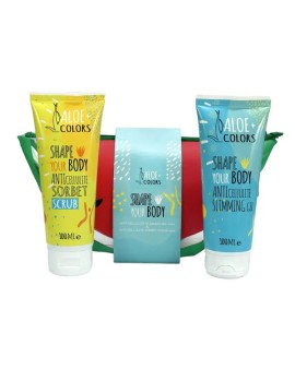 Aloe+ Colors Shape your Body Gift Bag με Anti-Cellulite Slimming Gel, 100ml & Anti-Cellulite Sorbet Scrub, 100ml