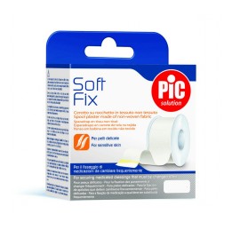 Pic Solution Soft Fix Ρολό Λευκοπλάστη από μη Υφασμένο Ύφασμα 1,25cm x 5m 1τμχ