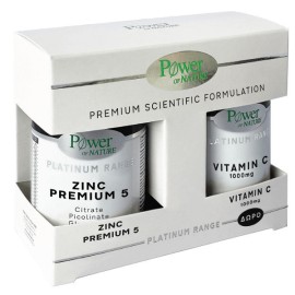 Power Health Set Platinum Range Zinc Premium 5 30caps + Δώρο Platinum Range Vitamin C 1000mg 20tabs