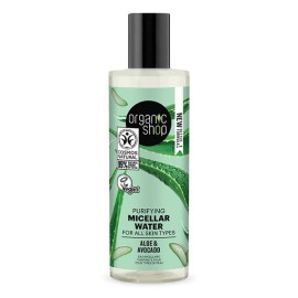 Organic Shop Micellar Water Καθαριστικό Νερό Προσώπου Αβοκάντο & Αλόη, 150ml