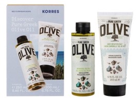 Korres Discover Pure Greek Olive Oil με Shower Gel Αφρόλουτρο Θαλασσινό Αλάτι, 250ml & Body Cream Ενυδατικό Γαλάκτωμα Θαλασσινό Αλάτι, 200ml, 1σετ