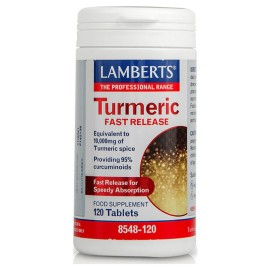 Lamberts Turmeric Fast Release 10000mg Συμπλήρωμα Διατροφής Κουρκουμά 120tabs