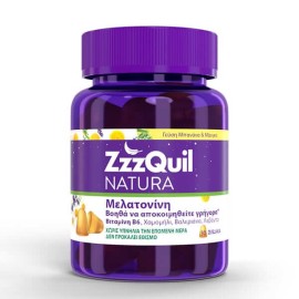 ZzzQuil Natura με Μελατονίνη Γεύση Μπανάνα Μάνγκο 30 ζελεδάκια