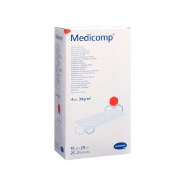 Hartmann Medicomp Αποστειρωμένο Επίθεμα Φλις 10x20cm 25×2τμχ