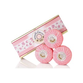 Roger & Gallet Rose Relaxing Perfumed Soaps Αρωματικά Σαπούνια με Τριαντάφυλλο 3x100gr