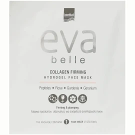 Intermed Eva Belle Collagen Firming Hydrogel Mask, Μάσκα Προσώπου Για Σύσφιξη & Αναπλήρωση Όγκου, 1τμχ