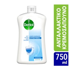 Dettol υγρό κρεμοσάπουνο ανταλλακτικό soft on skin αντιβακτηριδιακό/ χαμομήλι (750ml)
