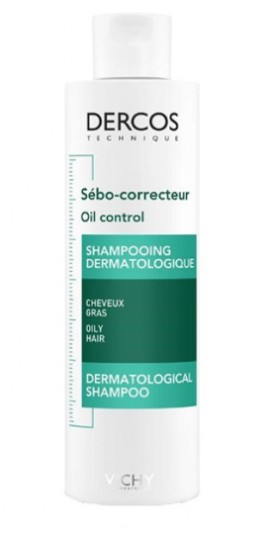 Vichy Dercos Oil Control Shampoo 200ml Σαμπουάν για Ρύθμιση Λιπαρότητας