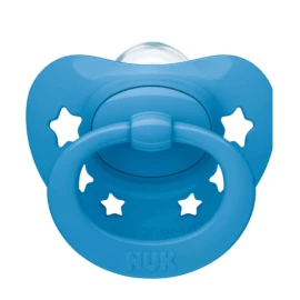 Nuk Signature Blue Stars Πιπίλα Σιλικόνης 18-36m 1τμχ
