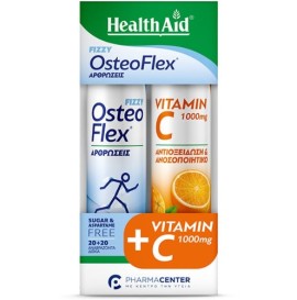 Health Aid Promo Pack Osteoflex, 20tabs & Vitamin C 1000mg, 20tabs, 1σετ