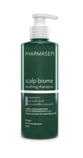 Pharmasept Scalp Biome Soothing Shampoo Σαμπουάν με Πρεβιοτικά για το Ευαίσθητο Τριχωτό της Κεφαλής 400ml