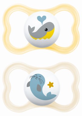 MAM Air Πιπίλα Σιλικόνης Ροζ 6+μηνών 2τμχ