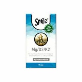 Smile Mg/D3/K2 Complex Συμπλήρωμα για Ενίσχυση του Ανοσοποιητικού & την Υγεία των Οστών 45 κάψουλες