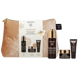 Apivita Promo Queen Bee Routine Ορός Απόλυτης Αντιγήρανσης & Ανόρθωσης, 30ml, Δώρο Κρέμα Απόλυτης Αντιγήρανσης & Αναγέννησης, 15ml & Δώρο Κρέμα Ματιών Απόλυτης Αντιγήρανσης & Αναζωογόνησης, 5ml, 1σετ