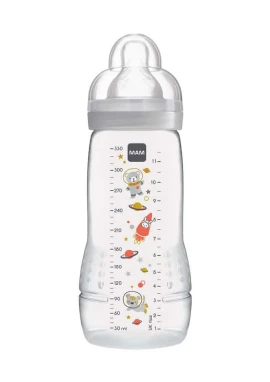 Mam Easy Active Baby Bottle Μπιμπερό Γκρι 4+m 330ml