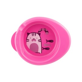 Chicco Warmy Plate Πιάτο Θερμός Ροζ 6m+ 1τμχ
