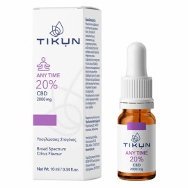 Tikun Any Time 20% CBD 2000mg Υπογλώσσιες Σταγόνες 10ml