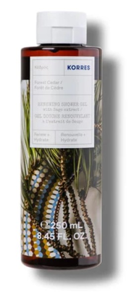 Korres Renewing Shower Gel Αφρόλουτρο Κέδρος, 250ml