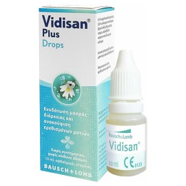 Bausch & Lomb Vidisan Plus Οφθαλμικές Σταγόνες για Ερεθισμένα Μάτια 10ml