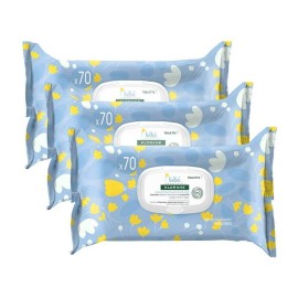 Klorane Bebe gentle cleansing wipes 2 +1 δώρο x 70pcs