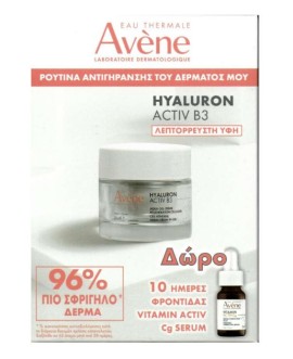 Avene SET Hyaluron Activ B3 Cell Renewal Aqua Cream-in-Gel 50ml & ΔΩΡΟ Hyaluron Activ B3 Serum 10ml