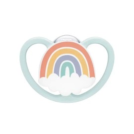 Nuk Space Πιπίλα Σιλικόνης 0-6m με Θήκη Σιελ 1τμχ