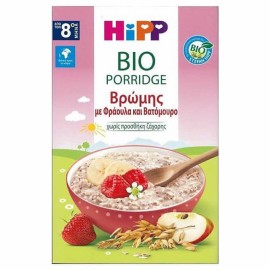 HiPP Bio Porridge Βρεφική Κρέμα Βρώμης με Φράουλα και Βατόμουρο 8m+ 250gr