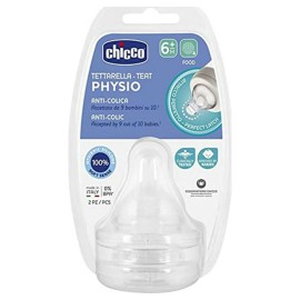 Chicco Physio Perfect Θηλή σιλικόνης Ροή Φαγητού 6m+  2τμχ